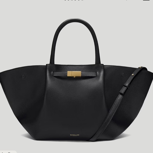 DeMellier Handbags - Demellier the Midi New York Black Leather Bag